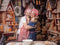 Kate Hiver Pain d'épice Boulangerie Cuisine Toile de fond conçue par Mini MakeBelieve - Kate Backdrop FR