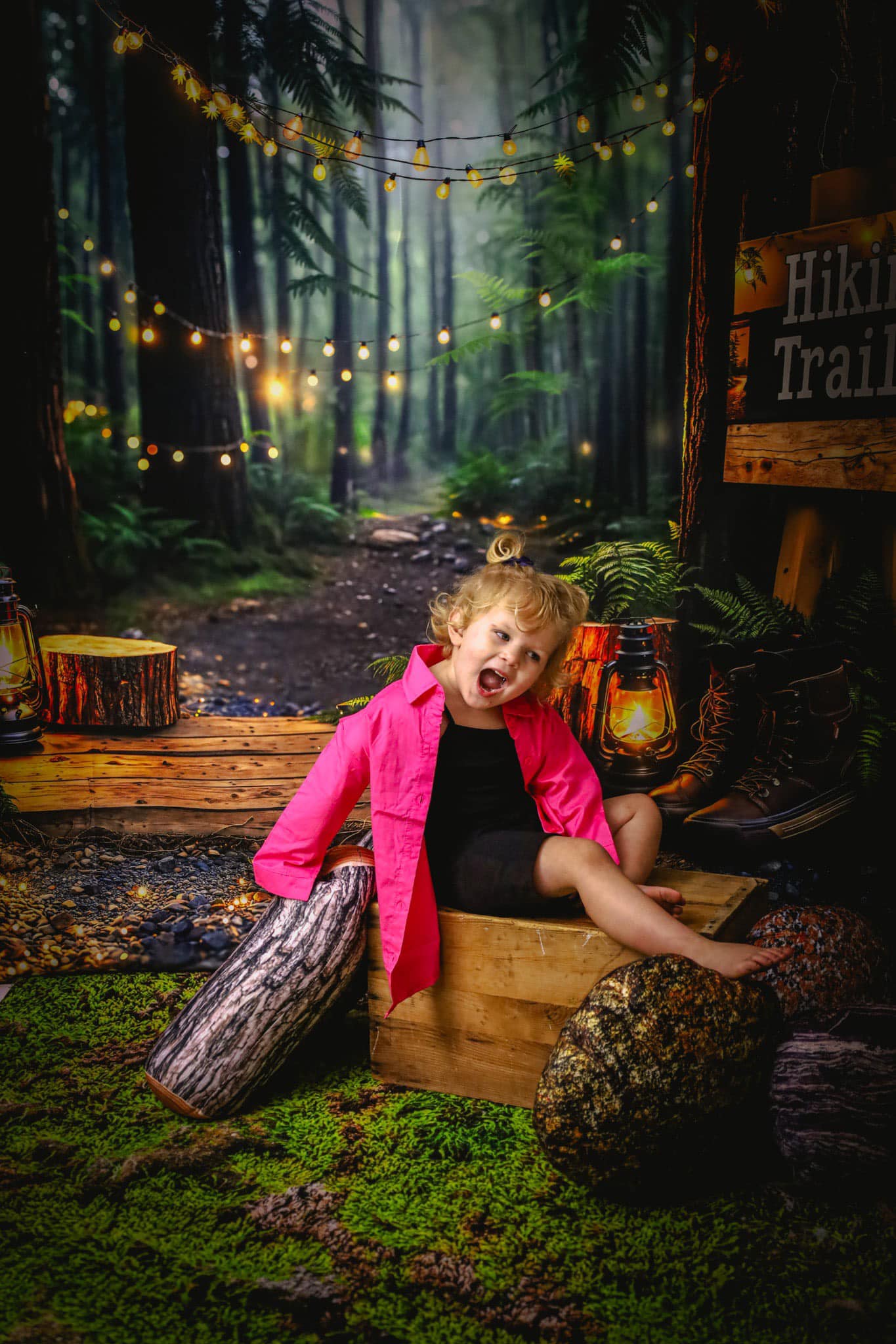 Kate Forêt Sentiers de Randonnée Lanterne Toile de fond conçue par Kate Image