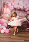 Kate Printemps Rose Ballon Chariot floral Toile de fond conçue par Emetselch - Kate Backdrop FR