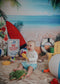 Kate Jour de plage Mer Été Surf Toile de fond conçue par Megan Leigh - Kate Backdrop FR