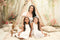 Kate Blanc Printemps Tipi Fleurs Toile de fond conçue par Patty Roberts - Kate Backdrop FR