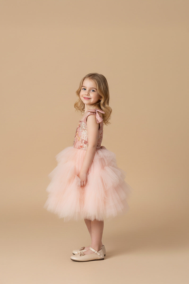 Kate Princesse Rose Floral Robe pour Enfants - Kate Backdrop FR