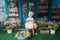 Kate Pâques Boutique de Fleurs Bleu Soleil Toile de fond conçue par Emetselch - Kate Backdrop FR