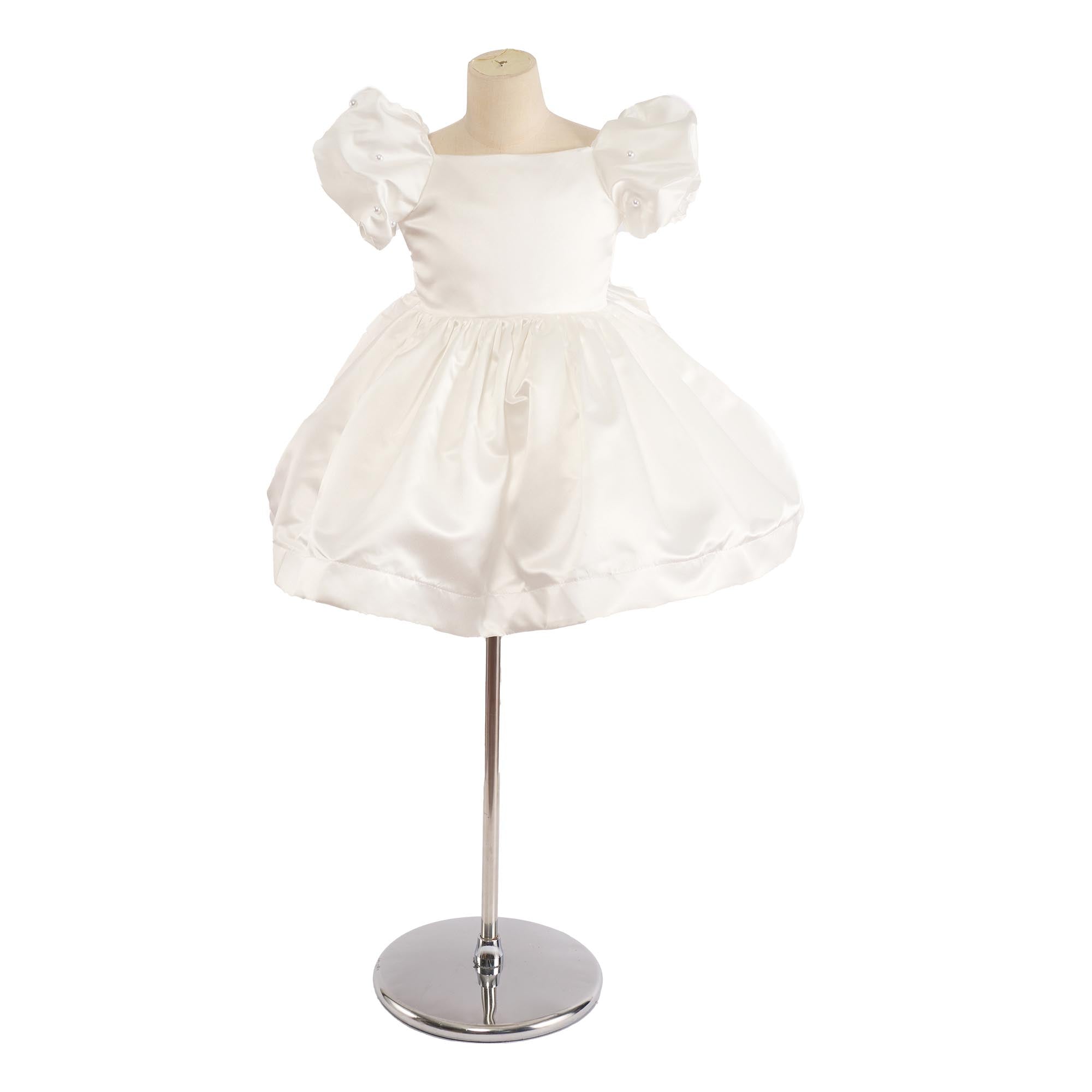 Kate Basique Blanc Fête Robe pour Enfants - Kate Backdrop FR