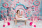 Kate Noël Porte Rose Bonbons Casse-Noisette Toile de fond conçu par Ashley Paul - Kate Backdrop FR