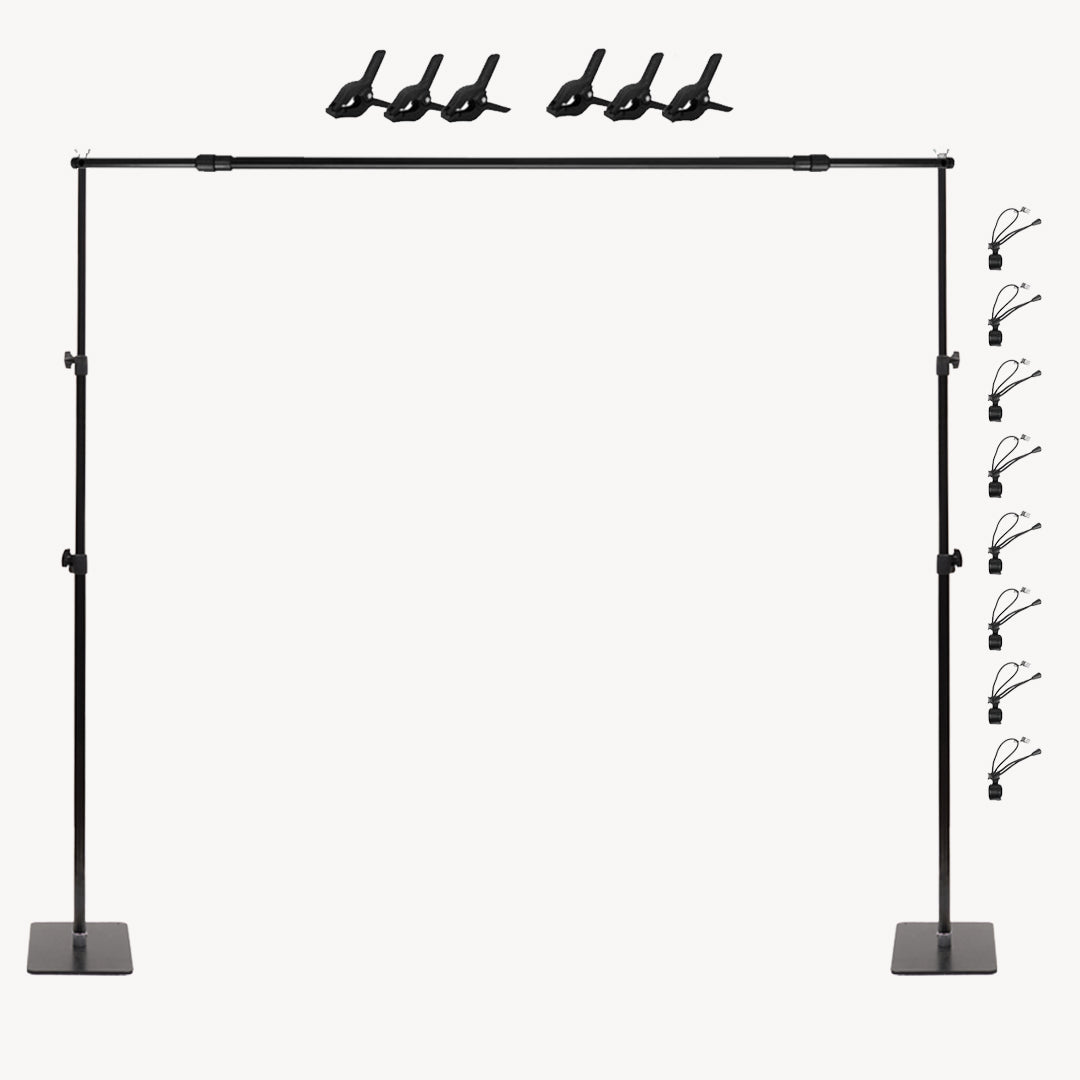 Kate Support Réglable à Base Carrée Léger 3x2,4m pour Fond et Papier Photographie