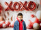 Kate Saint Valentin Ballons XOXO Cœur Toile de fond conçue par Emetselch - Kate Backdrop FR