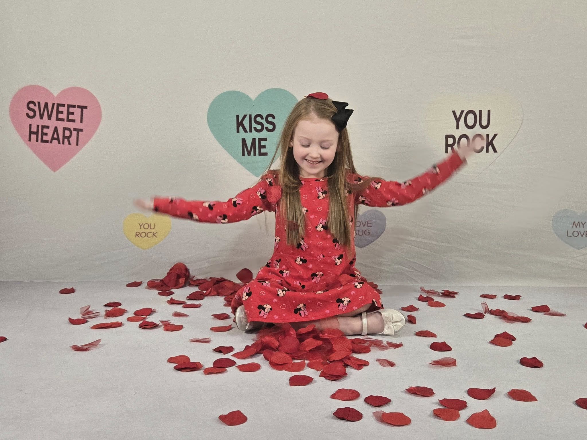 Kate Saint-Valentin Conversation Cœurs Toile de fond conçu par Erin Larkins - Kate Backdrop FR