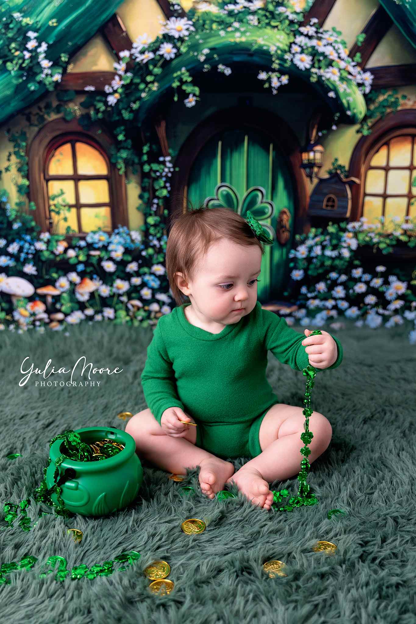 Kate Trèfle Chalet Forêt Fantastique Toile de fond conçue par Emetselch - Kate Backdrop FR