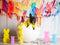 Kate Retour à l'école Mur blanc Coloré Peinture Toile de fond pour la photographie - Kate Backdrop FR