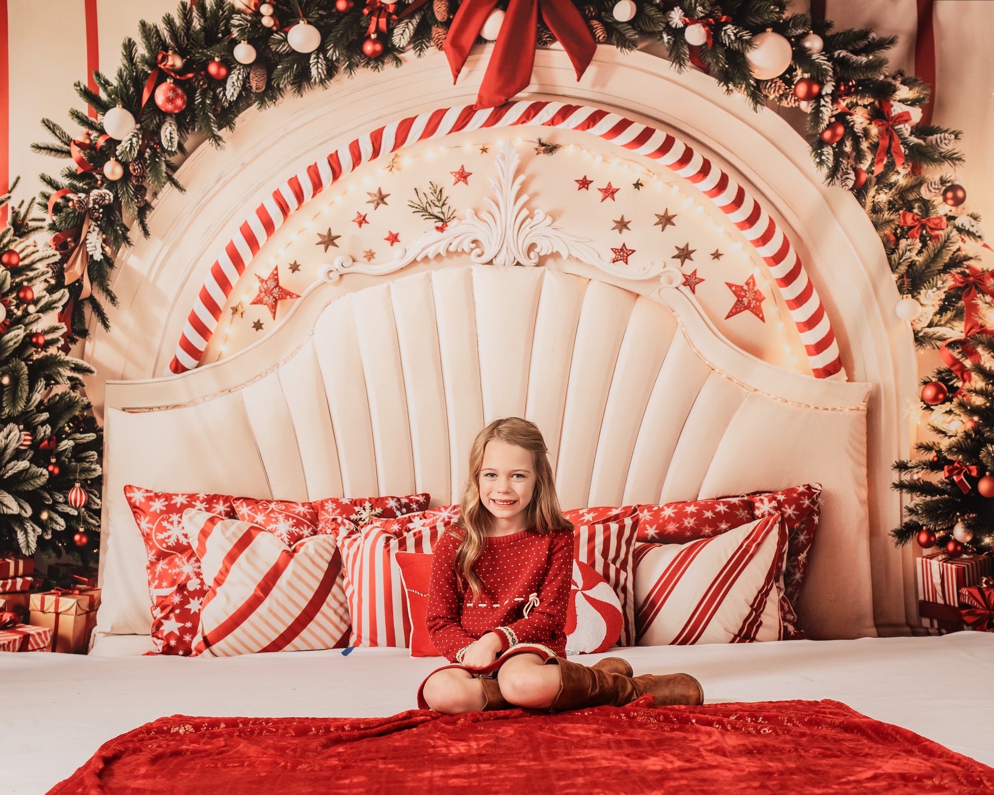 Kate Noël Canne à sucre Arche Tête de lit Toile de fond conçue par Emetselch - Kate Backdrop FR