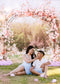 Kate Printemps Mariage Arche Extérieur Toile de fond conçue par Patty Roberts - Kate Backdrop FR