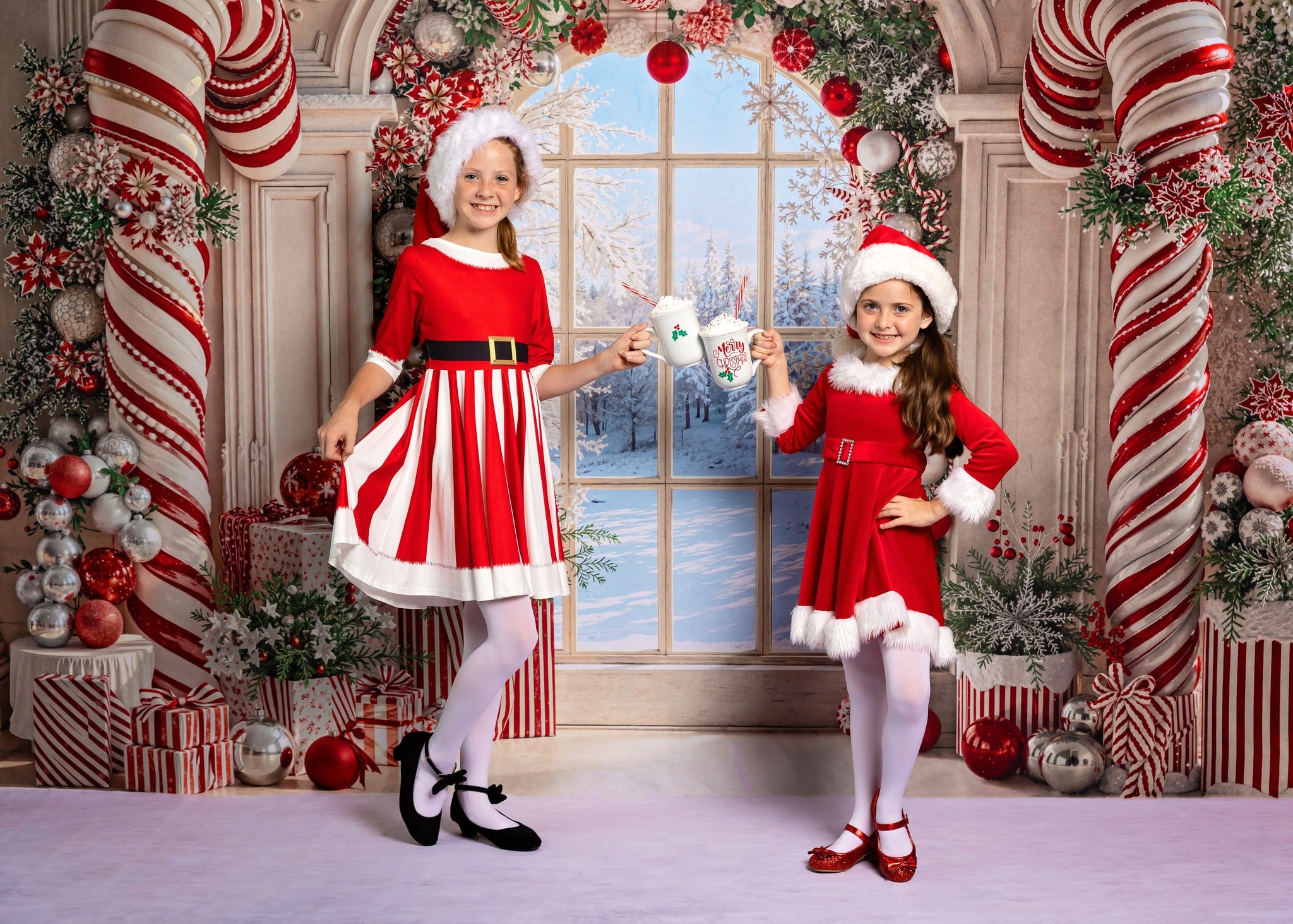 Kate Noël Bonbons Rétro Fenêtre Arche Toile de fond conçue par Emetselch