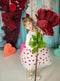 Kate Roses Rouge Porte Mur Bleu Extérieur Toile de fond conçue par Mini MakeBelieve - Kate Backdrop FR