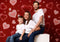 Kate Saint-Valentin Amour Rouge Portrait Toile de fond pour la photographie - Kate Backdrop FR