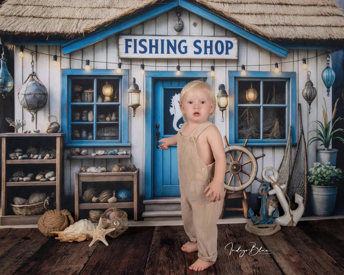 Kate Magasin de Pêche Nautique Toile de fond conçu par Ashley Paul - Kate Backdrop FR