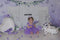 Kate Fleurs violettes Cake smash Porte Toile de fond conçu par Ashley Paul - Kate Backdrop FR