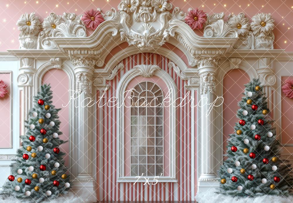 Kate Sapin de Noël Palais Rétro Arche Toile de fond conçue par Mini MakeBelieve - Kate Backdrop FR
