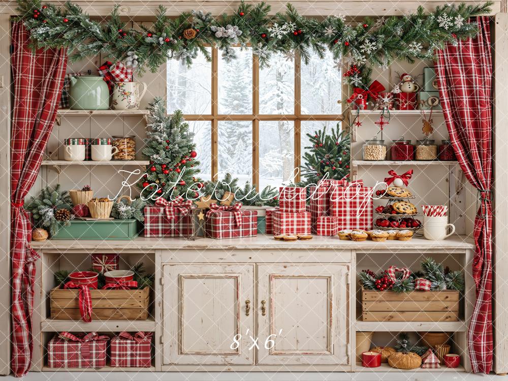 Kate Noël Cuisine Fenêtre Cadeaux Toile de fond en Laine conçue par Emetselch - Kate Backdrop FR
