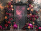 Kate Baroque Cadre Fleurs Noir Toile de fond conçue par Mini MakeBelieve - Kate Backdrop FR
