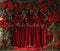 Kate Saint Valentin Rideau Roses Toile de fond en Laine conçue par Emetselch