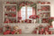 Kate Saint Valentin Fleurs Cadeaux Ours Toile de fond conçue par Emetselch - Kate Backdrop FR