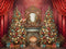 Kate Noël Sapins Cheminée Cadeaux Toile de fond en Laine conçue par Emetselch - Kate Backdrop FR
