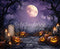 Kate Halloween Citrouilles Tombe Toile de fond en Laine conçue par Emetselch - Kate Backdrop FR