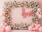 Kate Rose Love Fleurs Ballons Toile de fond conçue par Patty Roberts - Kate Backdrop FR