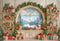 Kate Noël Fenêtre Cadeaux Ours en peluche Toile de fond en Laine conçue par Emetselch - Kate Backdrop FR