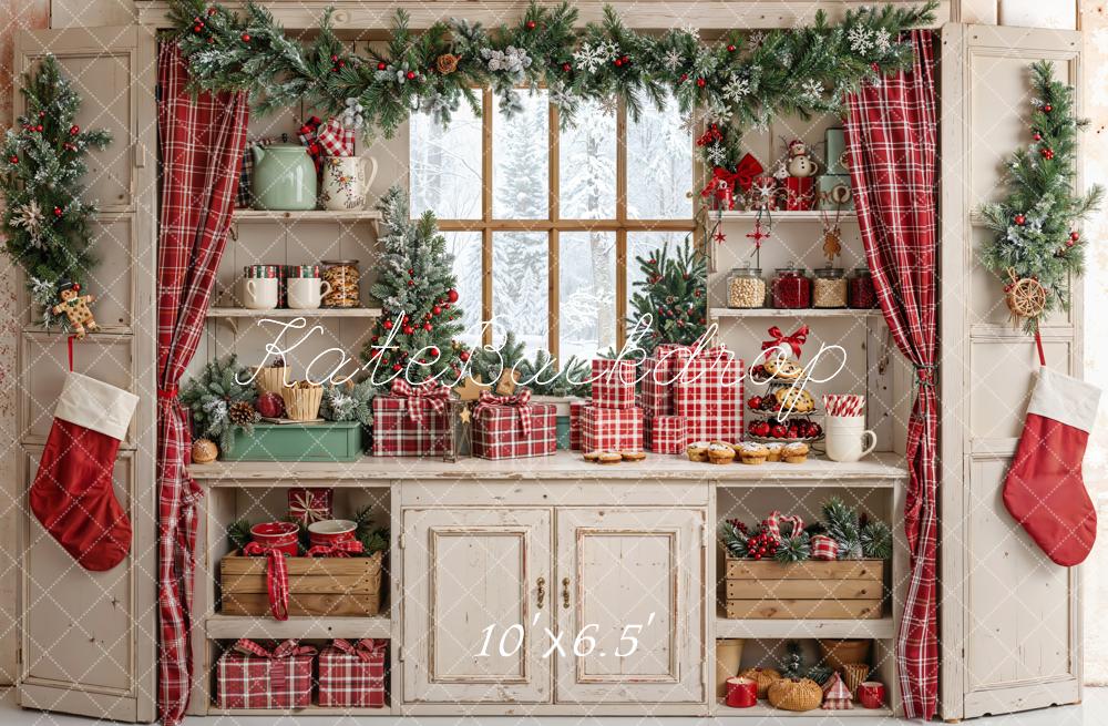 Kate Noël Cuisine Fenêtre Cadeaux Toile de fond en Laine conçue par Emetselch - Kate Backdrop FR