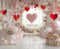 Kate Saint Valentin Cœurs Ballons Toile de fond en Laine conçue par Emetselch