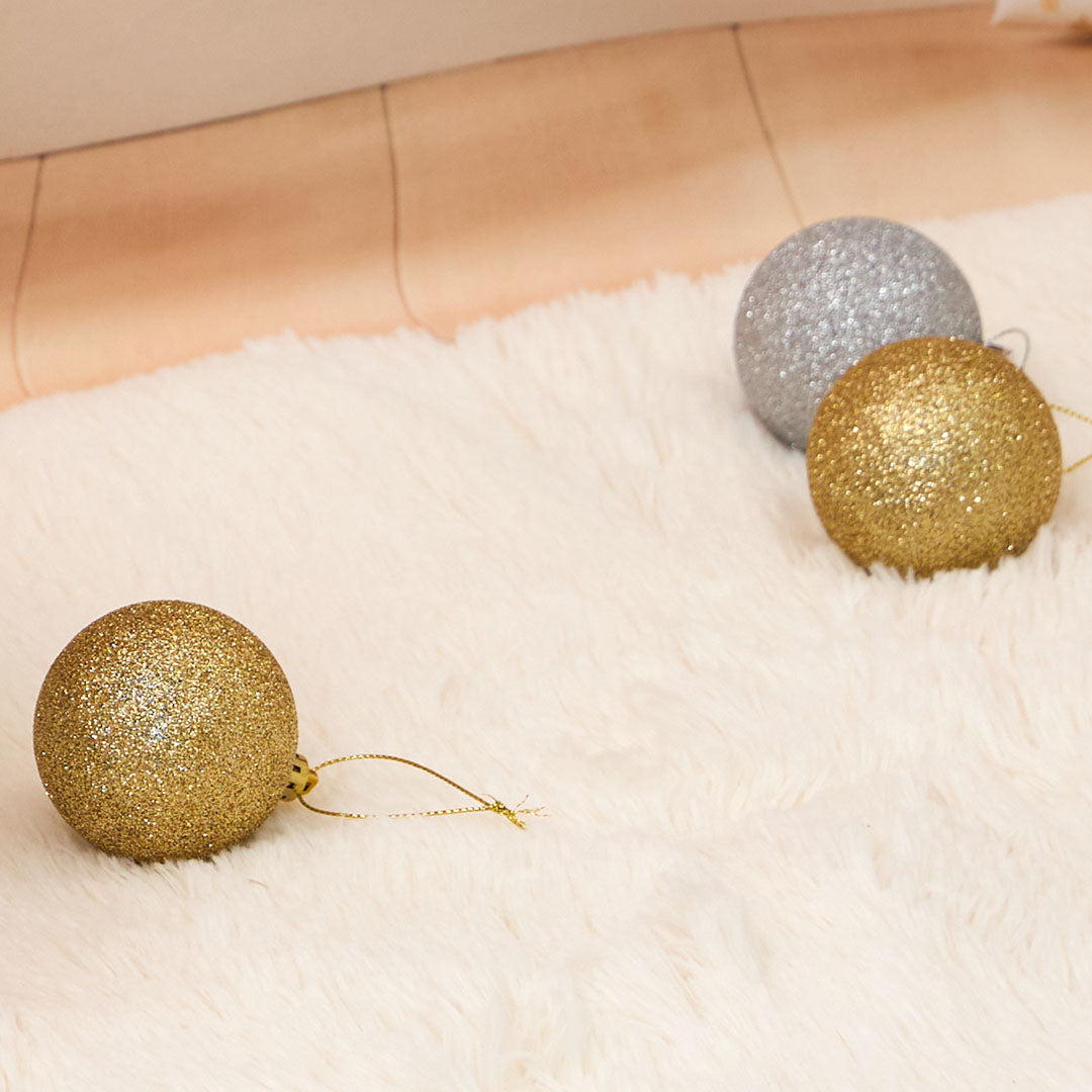 Kate 10 pièces Boule de Noël 6cm Argent/Doré/Rouge Kit Accessoires - Kate Backdrop FR
