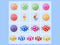 Kate Bonbons Glace Ensemble d'accessoires gonflables 17 pièces - Kate Backdrop FR