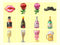 Kate Champagne Roses Fête Ensemble d'accessoires gonflables 12 pièces - Kate Backdrop FR