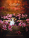 Kate Printemps Soleil Rouge Fleurs Toile de fond conçue par Emetselch - Kate Backdrop FR
