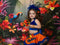 Kate Jungle tropicale Perroquet Fleurs Toile de fond Conçu par Happy Squirrel Design - Kate Backdrop FR