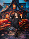 Kate Automne Halloween Citrouille Cabane Toile de fond conçue par Chain Photographie - Kate Backdrop FR