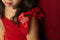 Kate Noël Nœud Rouge Sans manches Robe Enfant Pour la Photographie - Kate Backdrop FR