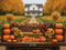 Kate Automne Citrouilles Tournesols Ferme Toile de fond conçue par Mini MakeBelieve - Kate Backdrop FR
