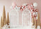 Kate Hiver Arches Ballons Neige Arbres Toile de fond conçue par Patty Roberts