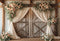 Kate Mariage Porte Fleurs Bois Beige Toile de fond conçue par Emetselch - Kate Backdrop FR