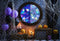Kate Halloween Citrouilles Toile d'araignée Ballons Toile de fond conçue par Emetselch - Kate Backdrop FR