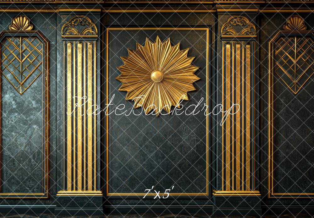 Kate Gatsby Mur Doré Art Déco Toile de fond conçue par Mini MakeBelieve