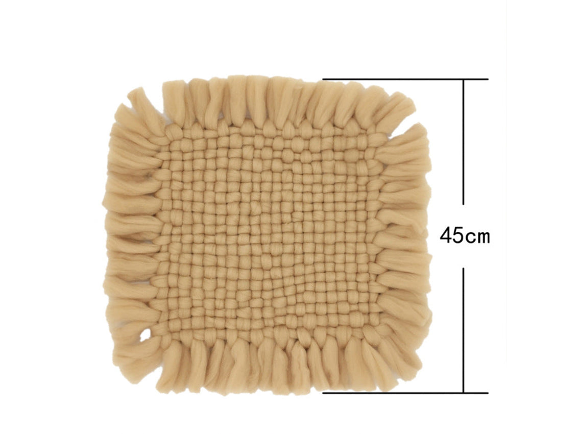 Kate Pompon Tressé Nouveau-né Accessoires Studio Photo Couverture en Fausse Fourrure - Kate Backdrop FR