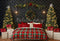 Kate Noël Tête de lit Sapins Cadeaux Toile de fond conçue par Emetselch