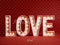 Kate Saint Valentin LOVE Lumineuses Rouge Toile de fond conçue par Emetselch