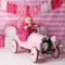 Kate Anniversaire Rayures Rose & Blanc Toile de fond conçu par Mandy Ringe - Kate Backdrop FR