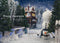 Kate Arbre Forêt Hiver Ferme Noël Ensemble de chambre (8pix8pi&10pix8pi&8pix10pi) - Kate Backdrop FR