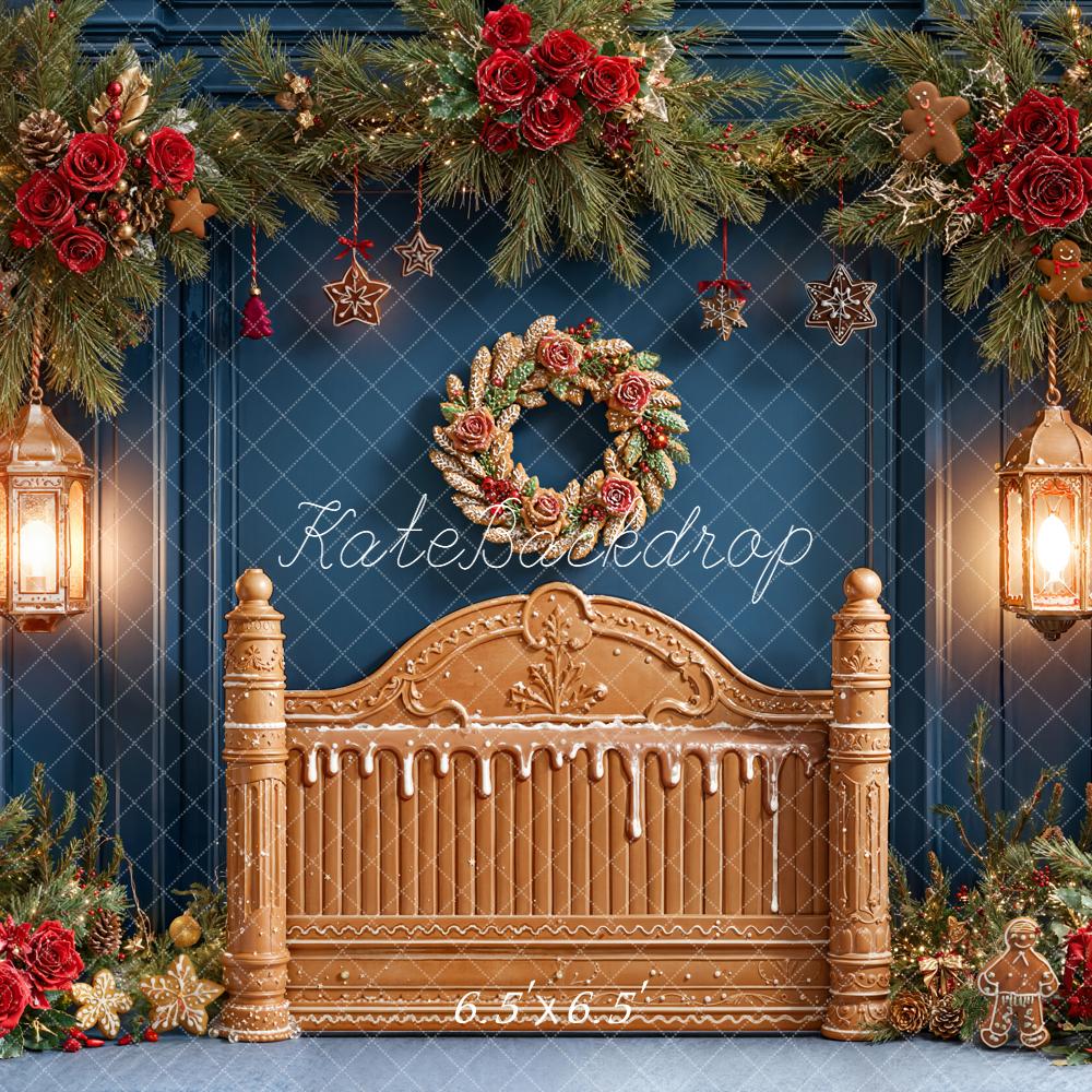 Kate Noël Tête de lit Pain d'épice Lanternes Toile de fond conçue par Emetselch - Kate Backdrop FR